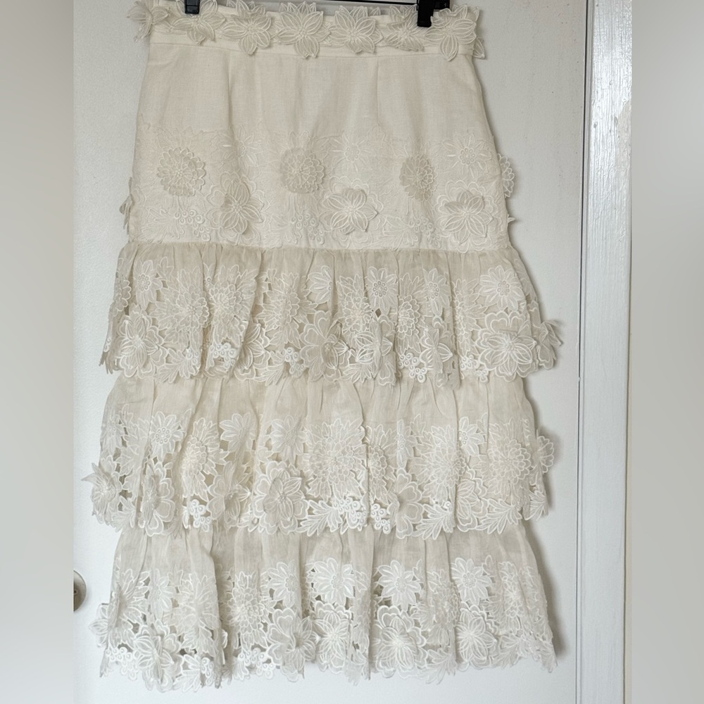 Zimmermann Cream Textured Dress